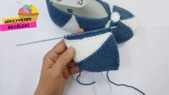 Tek Parça Renkli Dilimli Patik Modeli