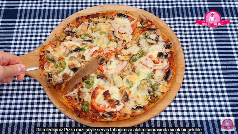 Yiyerek Zayıflatan Pizza Tarifi Renkli Hobi