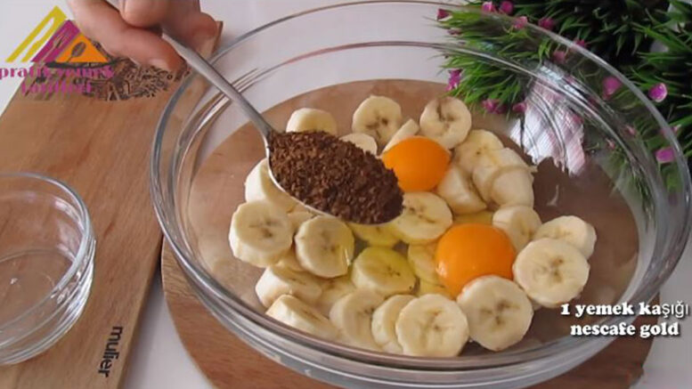 Muz Ve Kahve İle Yapılan En Değişik Pasta Tarifi 1