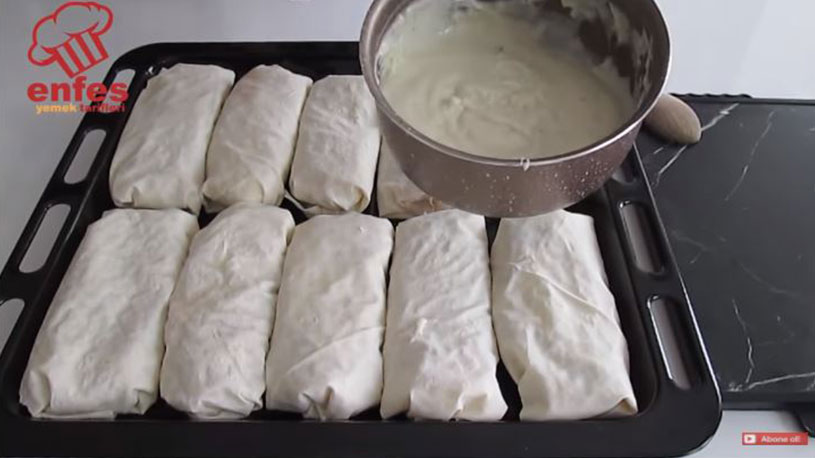 Tabak İçinde Yapılan Kebap Börek Tarifi 2