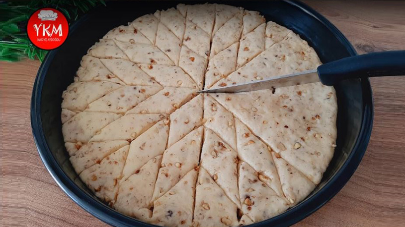 Cevizi Hamuruna Katılan Yeni Moda Baklava Tarifi 1