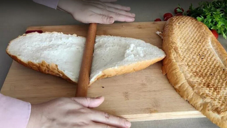 Oklava İle Ezilen Ekmekten İnanılmaz Hızlı Kahvaltılık Tarifi