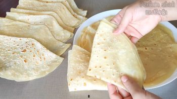 Az Kişi Biliyor Tek Seferde Kat Kat Pişen Sütlü Lavaş Tarifi