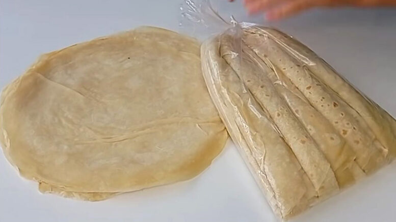 Zahmetsiz Buzluklarda Olması Gereken Tül Lavaş Tarifi