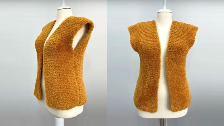 Kürk İplerden Küçüklere Büyüklere Yelek Modeli