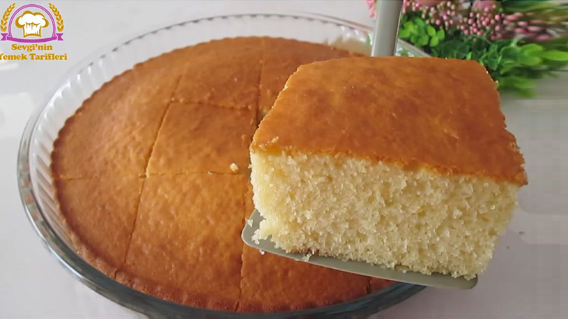 Öylesine Yumuşak Kıvamlı Sütlü Kek Tarifi