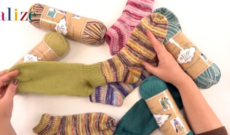 Çift Taraflı Giyilen Yün Ev Çorabı Yapılışı