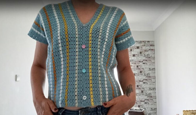 Parça İplerden Yazlık Yelek Bluz Yapılışı