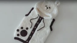 Sıcacık Panda Bebek Yelek Yapılışı