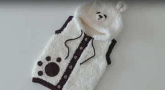 Sıcacık Panda Bebek Yelek Yapılışı