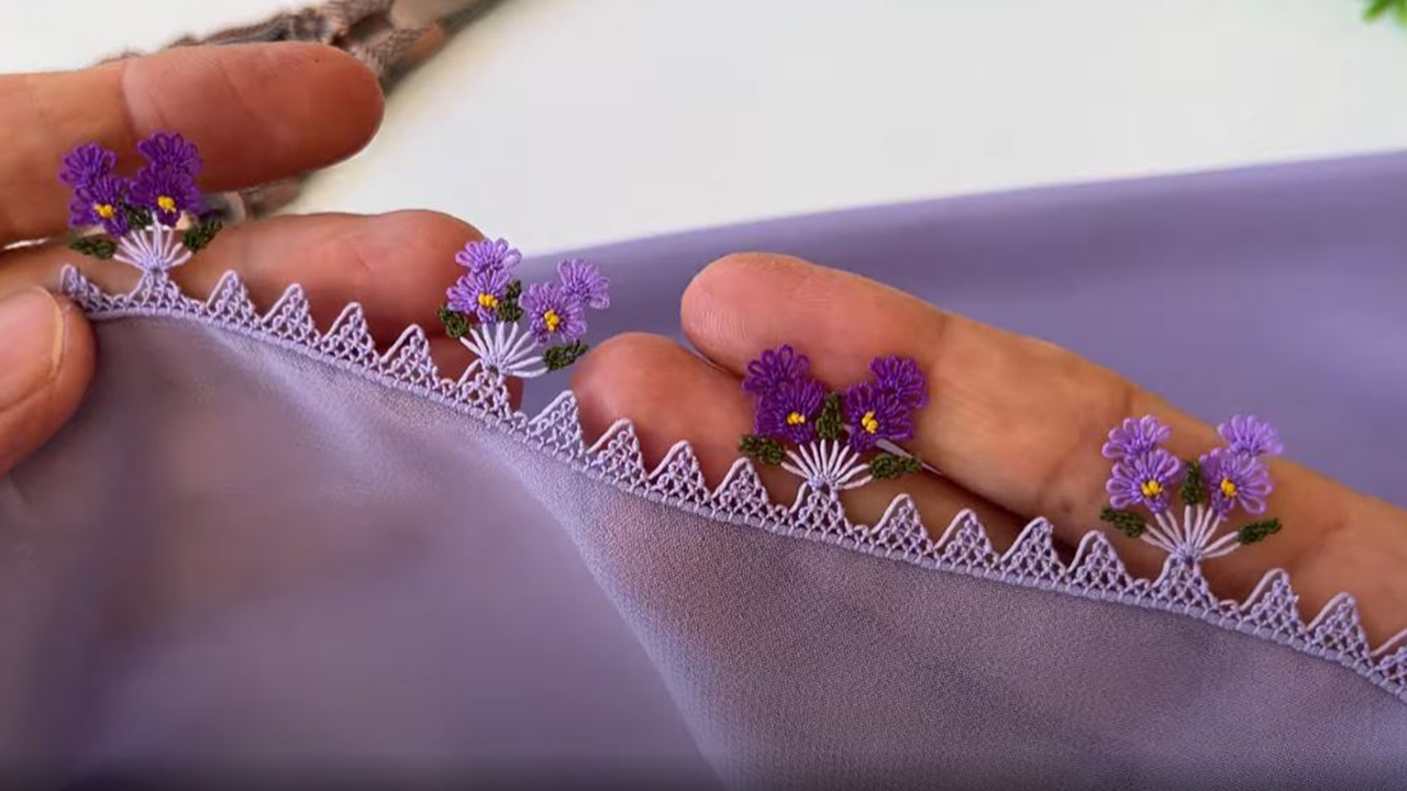 Yeni Tasarım Bohçalık Ağır Duran İğne Oyası Modeli