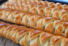 Ev Yapımı Milföy Hamurundan Peynirli Örgü Tarifi 1