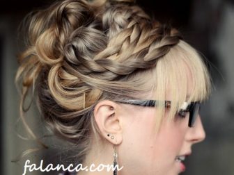 Dağınık Topuz Saç Modelleri mezuniyet sac modelleri yeni 2015