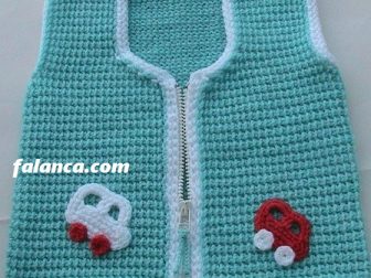 Tunus İşi erkek Bebek Yelekleri1