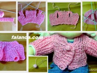anlatimli orgu bebek elbise 5
