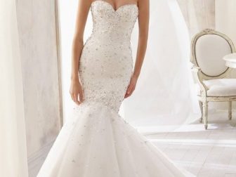 balik gelinlik modelleri tasli