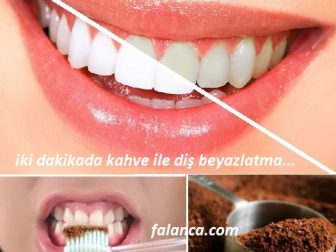 beyaz disler icin kahve