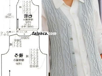 burgu baklavali bayan yelek 4