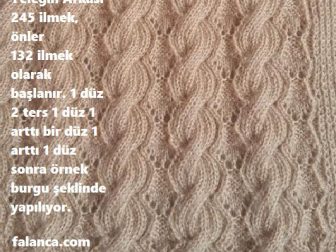 burgulu yelek yapilisi