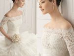 dantel gelinlik yine moda 61