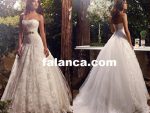 dantel gelinlik yine moda 81