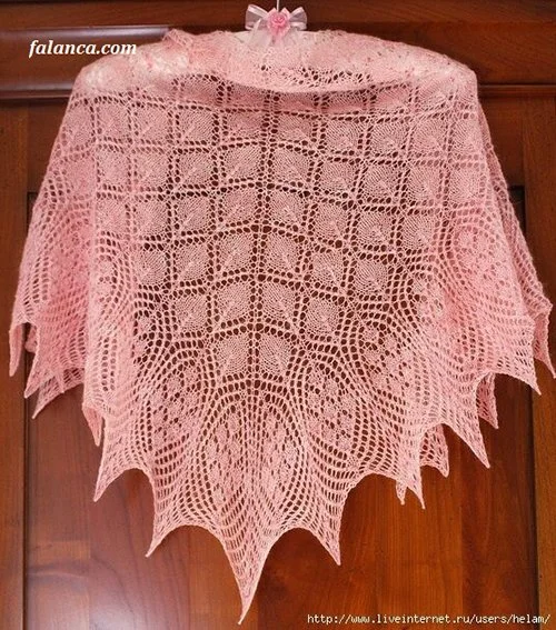 ethereal triangular shawl 2