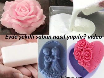 Evde şekilli sabun yapımı video