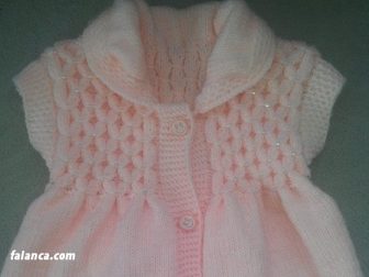 incili baklava dilimi bebek yelek 2