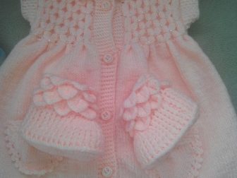 incili baklava dilimi bebek yelek 4