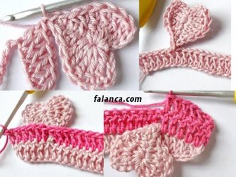 kalp bebek battaniye yapilisi 6