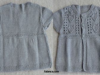 kalpli kiz bebek yelegi