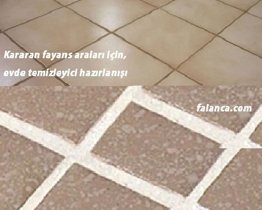 kararan fayans aralari icin ev yapimi temizleyici