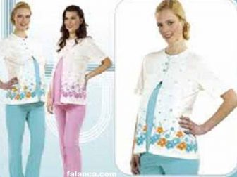 kislik hamile pijama gecelik 0