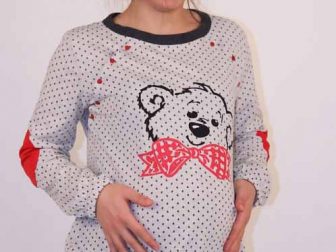 kislik hamile pijama gecelik 3