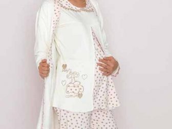 kislik hamile pijama gecelik 4