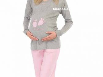 kislik hamile pijama gecelik 5