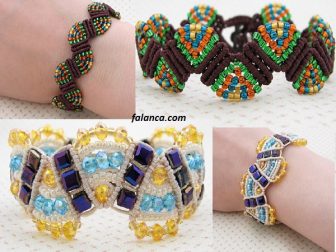 makrome alti iple boncuklu bileklik yapimi 04