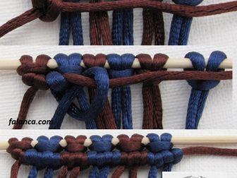 makrome alti iple boncuklu bileklik yapimi 7