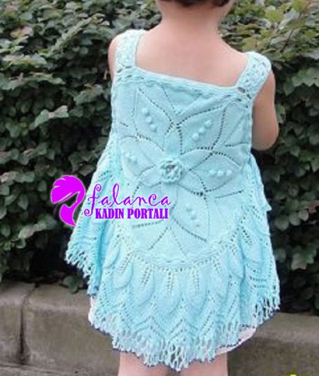 Mavi Çocuk Elbisesi