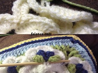 mum cicegi bebek battaniyesi 3