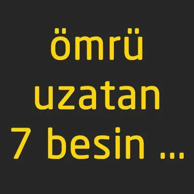 omru uzatan besinler