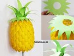 plastik kasiklardan ananas gece lambasi yapimi 2
