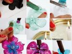 plastik siseden ev dekorasyonu icin cicek yapimi 0