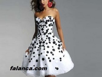 puantiyeli elbise modelleri 2
