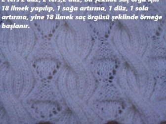 sac orgu yelek yapilisi