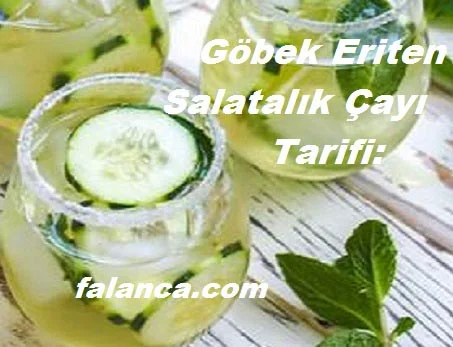 salatalik cayi ile gobek yagindan kurtulun