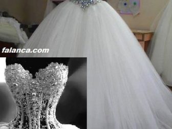 tasli prenses gelinlik 2