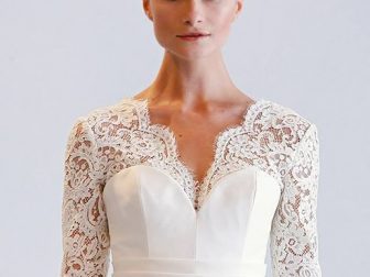 uzun kollu gelinlik 1