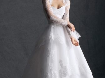 uzun kollu gelinlik 2