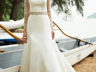 uzun kollu gelinlik 3